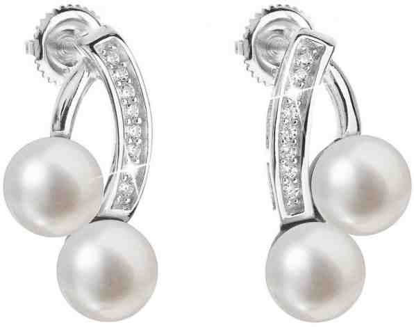 Evolution Group Stříbrné náušnice s pravými perlami Pavona 21023.1 + 2 měsíce na vrácení zboží