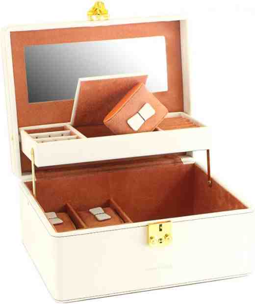 Friedrich Lederwaren Šperkovnice smetanová/hnědá Ascot 20124-1 + 2 měsíce na vrácení zboží