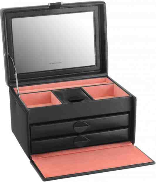 Friedrich Lederwaren Šperkovnice černá/červená Mandala 20128-2 + 2 měsíce na vrácení zboží