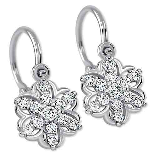 Brilio Dětské kytičkové náušnice s krystaly 239 001 00904 07 + 2 měsíce na vrácení zboží