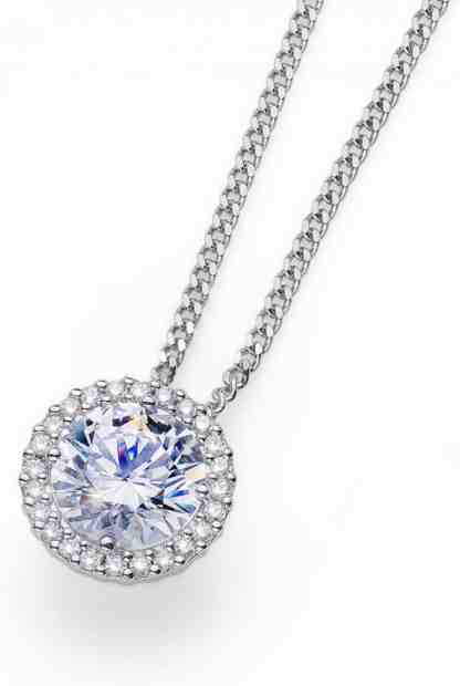 Oliver Weber Stříbrný náhrdelník Triumph 61138 WHI (řetízek, přívěsek) + 2 měsíce na vrácení zboží