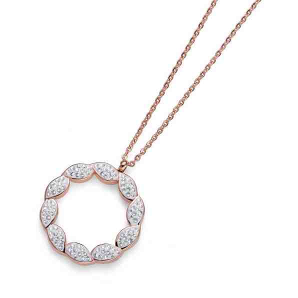 Oliver Weber Bronzový ocelový náhrdelník Pleach 11913RG + 2 měsíce na vrácení zboží