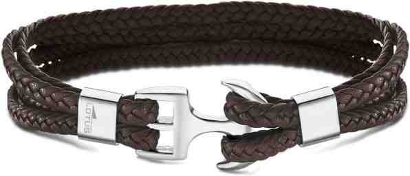 Lotus Style Kožený náramek s kotvou LS2006-2/4 + 2 měsíce na vrácení zboží