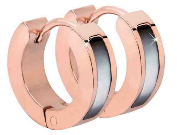 Troli Bronzové náušnice s tmavou perletí + 2 měsíce na vrácení zboží