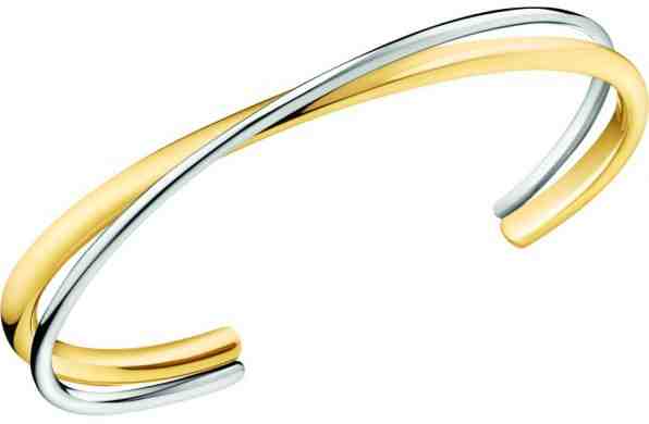 Calvin Klein Pevný bicolor náramek Double KJ8XJF2003 5,4 x 4,3 cm - XS + 2 měsíce na vrácení zboží