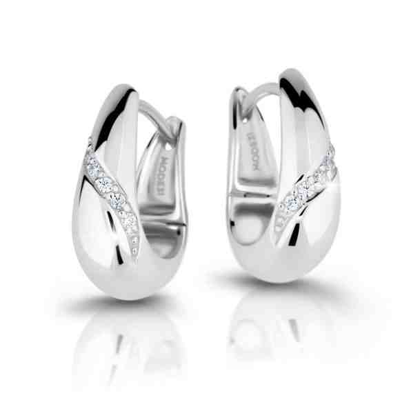 Modesi Nepřehlédnutelné náušnice se zirkony M26018 + 2 měsíce na vrácení zboží