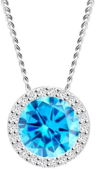 Preciosa Stříbrný náhrdelník Lynx Akva 5268 67 (řetízek, přívěsek) + 2 měsíce na vrácení zboží