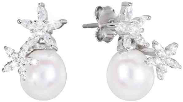 JwL Luxury Pearls Stříbrné náušnice s pravými perlami JL0452 + 2 měsíce na vrácení zboží