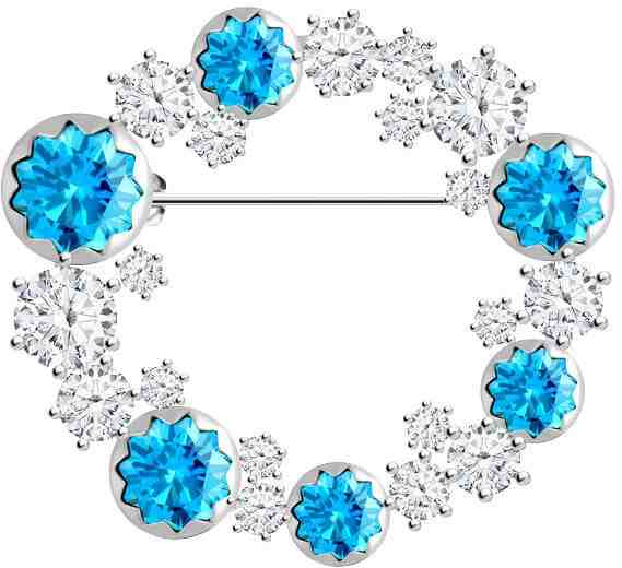 Preciosa Exkluzivní stříbrná brož Vela 5254 67 + 2 měsíce na vrácení zboží