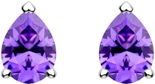 Preciosa Něžné stříbrné náušnice Lyra Violet 5265 56 + 2 měsíce na vrácení zboží