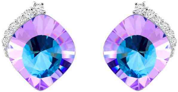 Preciosa Jedinečné stříbrné náušnice Pavo Vitrail Light 6119 43 + 2 měsíce na vrácení zboží