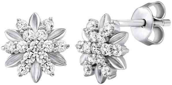 Silvego Stříbrné náušnice ALIVIA s krystaly Swarovski MW13935A + 2 měsíce na vrácení zboží