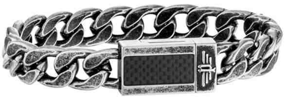 Police Pánský náramek s patinou Akron PJ26055BSE/01 19 cm + 2 měsíce na vrácení zboží