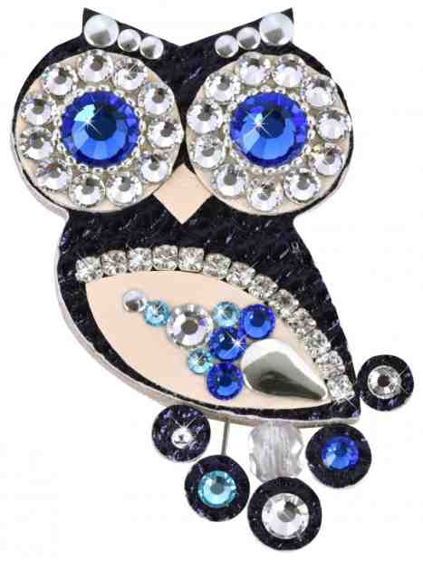 Sovičky Malá soví brož modrá II. + 2 měsíce na vrácení zboží