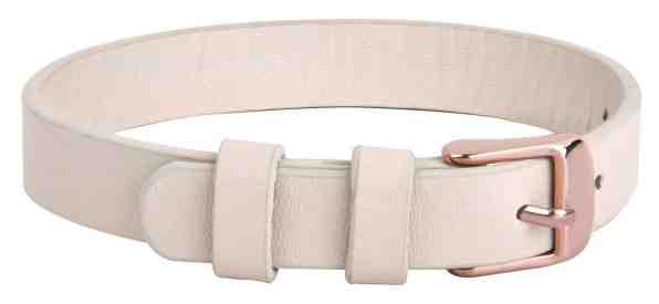 Troli Kožený náramek na navlékání přívěsků béžový/bronzový Unique + 2 měsíce na vrácení zboží