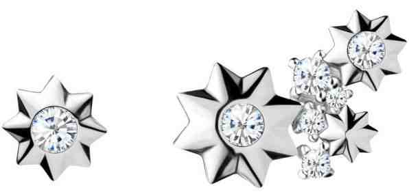 Preciosa Asymetrické hvězdičkové náušnice Orion 5274 00L + 2 měsíce na vrácení zboží