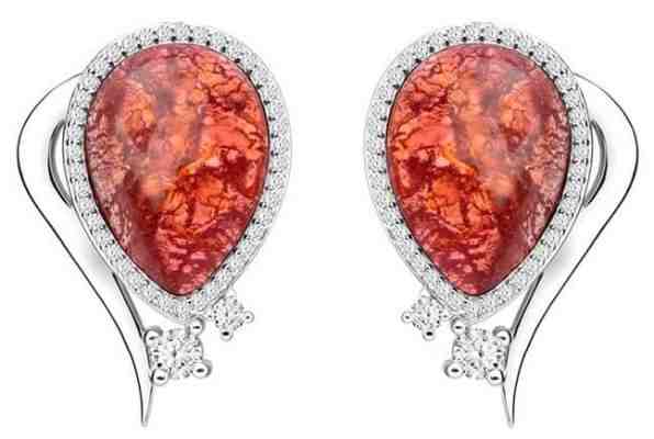 Preciosa Elegantní náušnice Ines Matrix růžové 6111 69 + 2 měsíce na vrácení zboží