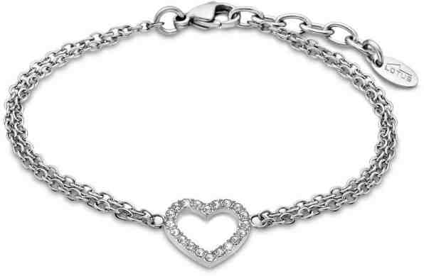 Lotus Style Ocelový náramek se srdíčkem LS2026-2/1 + 2 měsíce na vrácení zboží