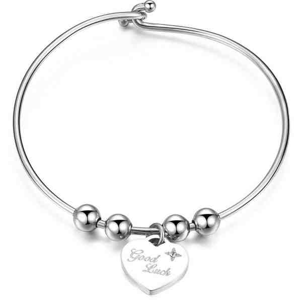 S`Agapõ Pevný ocelový náramek Be My Always Good Luck SBM20 + 2 měsíce na vrácení zboží