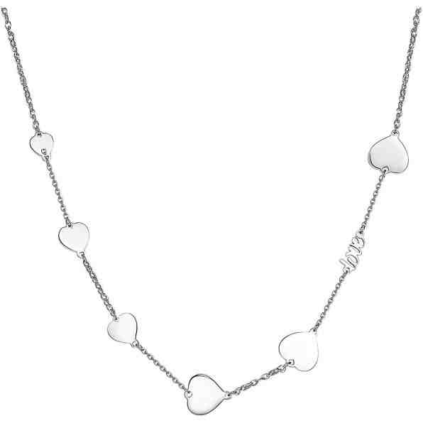 S`Agapõ Ocelový náhrdelník se srdíčky Fancy SFC05 + 2 měsíce na vrácení zboží