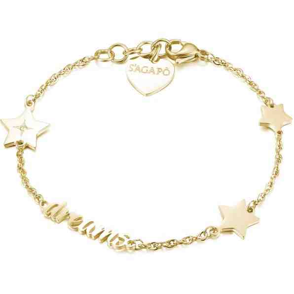 S`Agapõ Ocelový náramek s hvězdičkami Fancy Dreams SFC12 + 2 měsíce na vrácení zboží