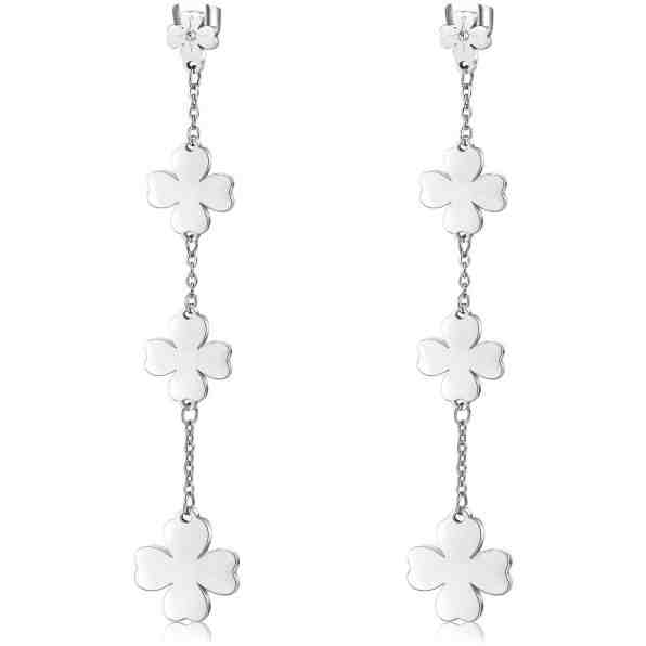 S`Agapõ Ocelové náušnice se čtyřlístky Fancy SFC24 + 2 měsíce na vrácení zboží