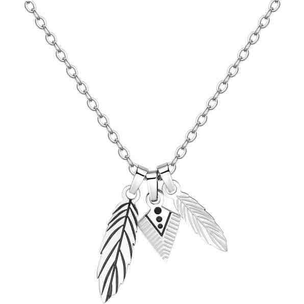 S`Agapõ Pánský náhrdelník s peříčky Indie SIN05 + 2 měsíce na vrácení zboží