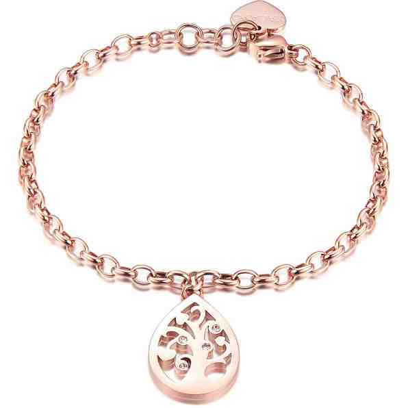 S`Agapõ Ocelový náramek se stromem Rugiada SRU12 + 2 měsíce na vrácení zboží