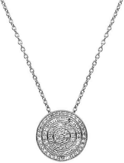 Hot Diamonds Stříbrný náhrdelník s pravým diamantem Flora DP719 (řetízek, přívěsek) + 2 měsíce na vrácení zboží