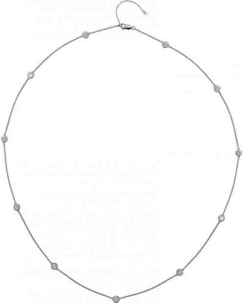 Hot Diamonds Luxusní stříbrný náhrdelník s topazy a pravým diamantem Willow DN131 + 2 měsíce na vrácení zboží