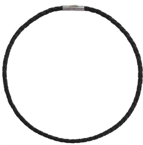 Boccia Titanium Kožený propletený náhrdelník 0858-01 42 cm + 2 měsíce na vrácení zboží