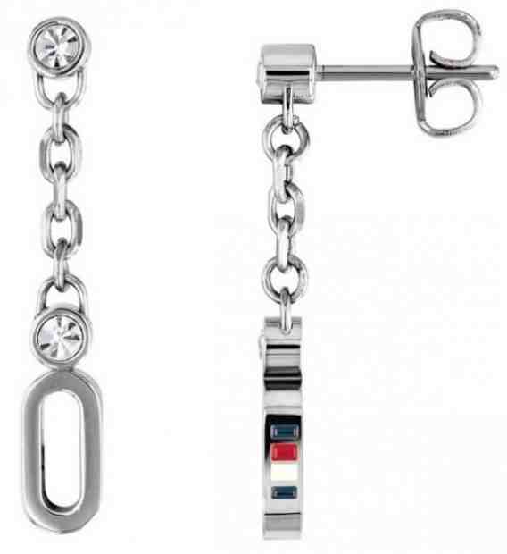 Tommy Hilfiger Ocelové náušnice s krystaly TH2780088 + 2 měsíce na vrácení zboží