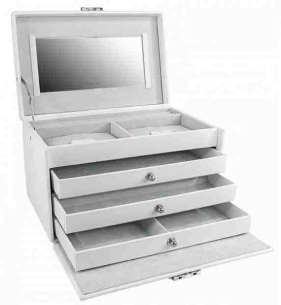 Friedrich Lederwaren Šperkovnice bílá Jolie 23256-10 + 2 měsíce na vrácení zboží