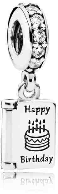 Pandora Stříbrný přívěsek Happy Birthday 791723CZ + 2 měsíce na vrácení zboží