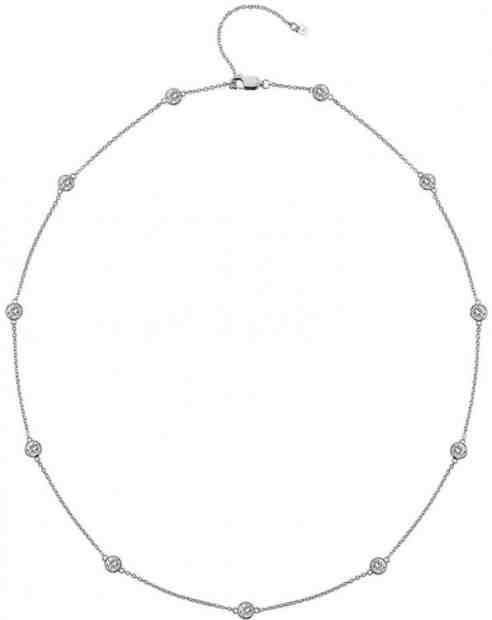 Hot Diamonds Luxusní stříbrný náhrdelník s topazy a pravým diamantem Willow DN130 + 2 měsíce na vrácení zboží