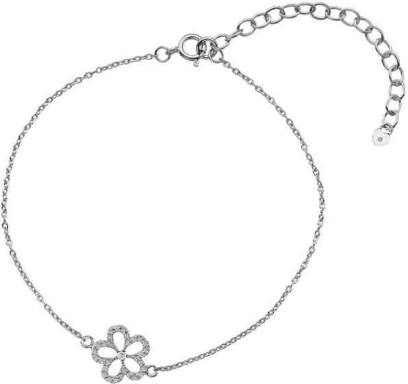 Hot Diamonds Stříbrný náramek s pravým diamantem Daisy DL579 + 2 měsíce na vrácení zboží