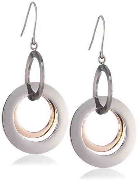 Boccia Titanium Pozlacené titanové náušnice 0554-03 + 2 měsíce na vrácení zboží