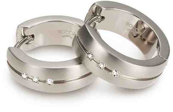 Boccia Titanium Titanové náušnice s diamanty 0539-09 + 2 měsíce na vrácení zboží