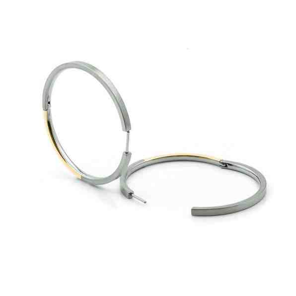 Boccia Titanium Pozlacené titanové náušnice 0508-02 + 2 měsíce na vrácení zboží