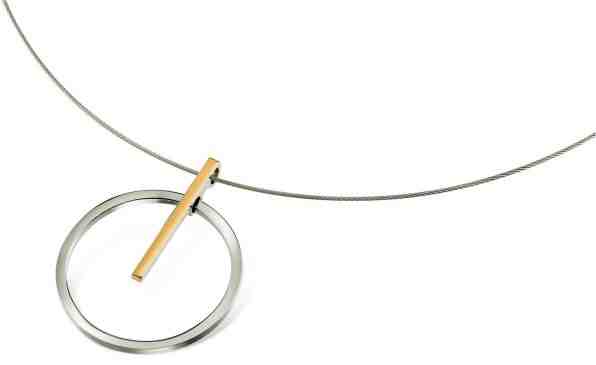 Boccia Titanium Módní bicolor titanový přívěsek 07023-02 + 2 měsíce na vrácení zboží