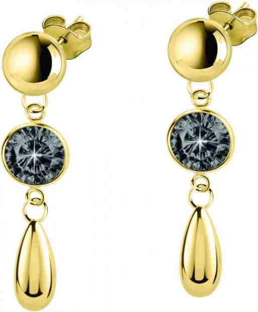 Morellato Pozlacené ocelové náušnice s krystaly Gipsy SAQG05 + 2 měsíce na vrácení zboží