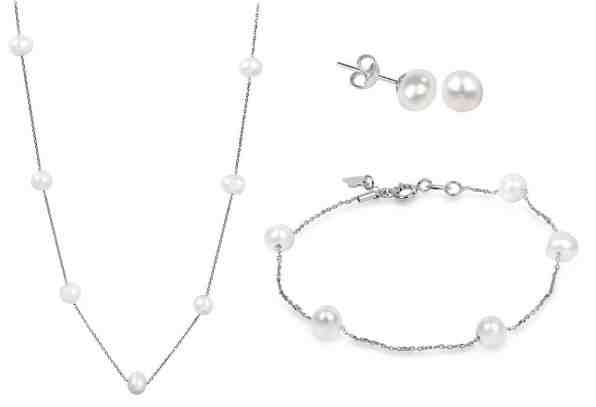JwL Luxury Pearls Zvýhodněná perlová souprava šperků JL0355, JL0353 a JL0026 + 2 měsíce na vrácení zboží