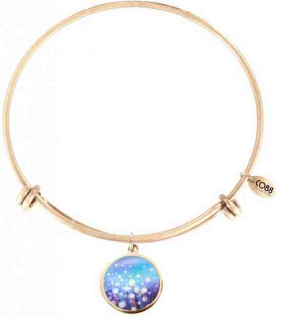 CO88 Pozlacený ocelový náramek s rozkvetlým přívěskem 860-180-011032-0000 + 2 měsíce na vrácení zboží