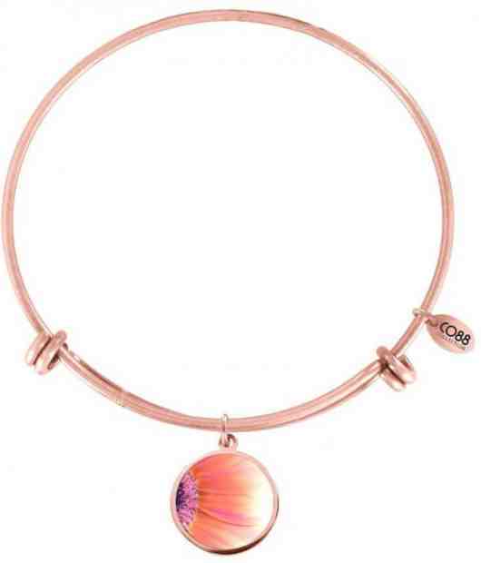 CO88 Bronzový ocelový náramek s rozkvetlým přívěskem 860-180-011033-0000 + 2 měsíce na vrácení zboží