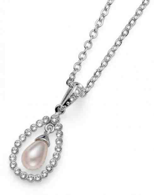 Oliver Weber Náhrdelník s krystaly a perlou Pearl Drop 11946 + 2 měsíce na vrácení zboží