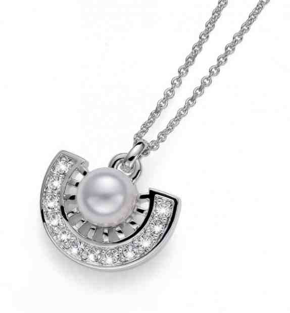 Oliver Weber Náhrdelník s krystaly a perlou Cleo 11955 + 2 měsíce na vrácení zboží