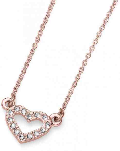 Oliver Weber Růžově zlacený náhrdelník s krystaly United 12004RG + 2 měsíce na vrácení zboží