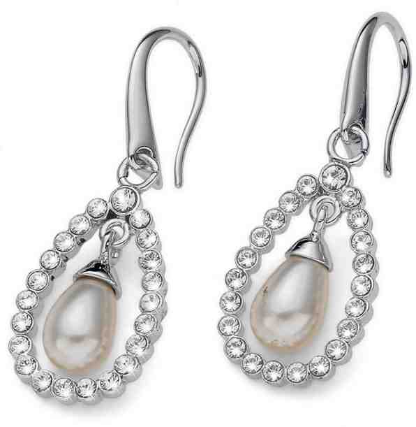 Oliver Weber Třpytivé náušnice s perlou Pearl Drop 22773 + 2 měsíce na vrácení zboží