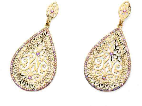 Oliver Weber Pozlacené náušnice s krystaly Mystery 22778G + 2 měsíce na vrácení zboží