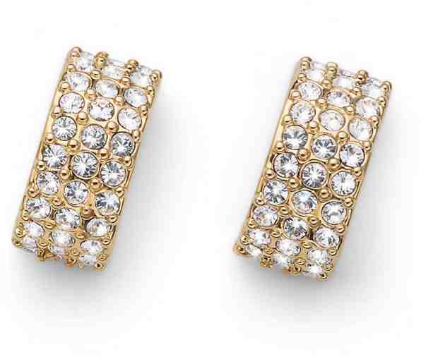 Oliver Weber Pozlacené náušnice s krystaly Sail 22781G + 2 měsíce na vrácení zboží